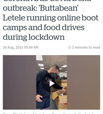 ‘Buttabean’ Letele running online boot camps and food drives during lockdown